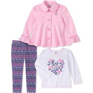 Kids Headquarters Baby Girls 3-Pc. Set